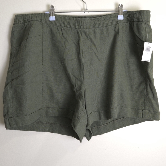Old Navy Pants - Old‎ Navy Linen Blend Basic Minimalist High-Rise Pull-on Short XL